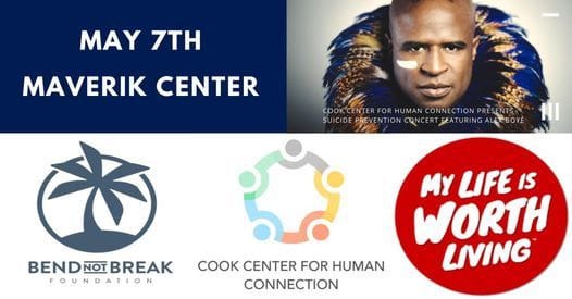 Cook Center for Human Connection and Bend Not Break Foundation Suicide Prevention Concert!